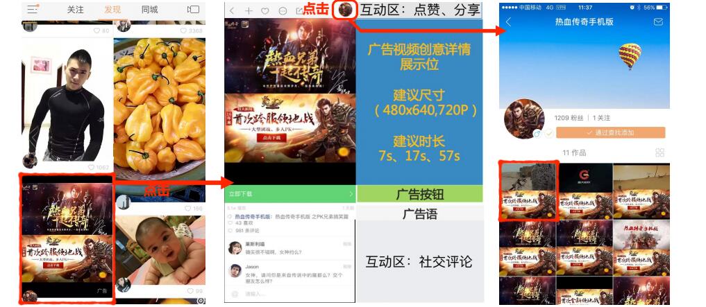 快手廣告推廣展現形式圖片