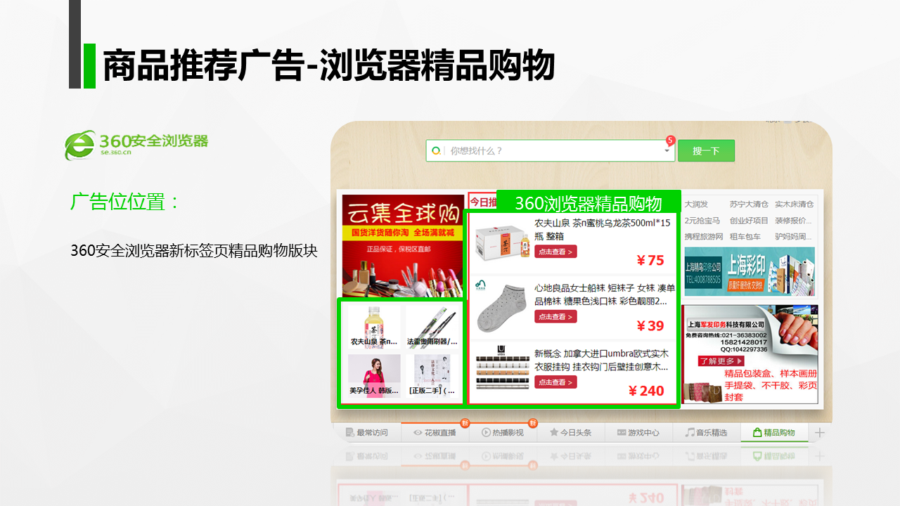 360推廣之商品推薦廣告