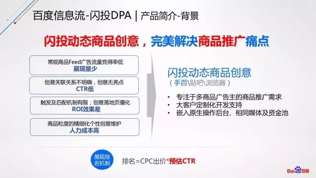 百度信息流閃投背景介紹