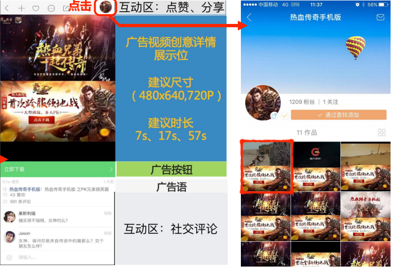 快手廣告資源位置介紹展示
