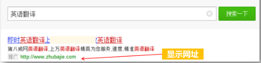 360搜索推廣如何顯示網址？