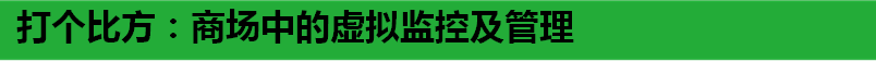 打個比方：商場中的虛擬監控及管理