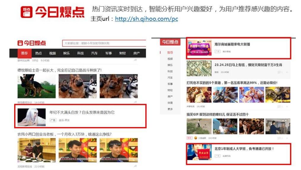 PC信息流-主要展現位置說明