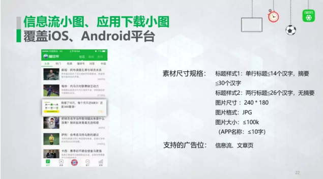 懂球帝推廣展現樣式