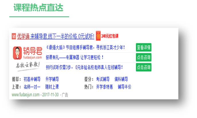課程熱點直達