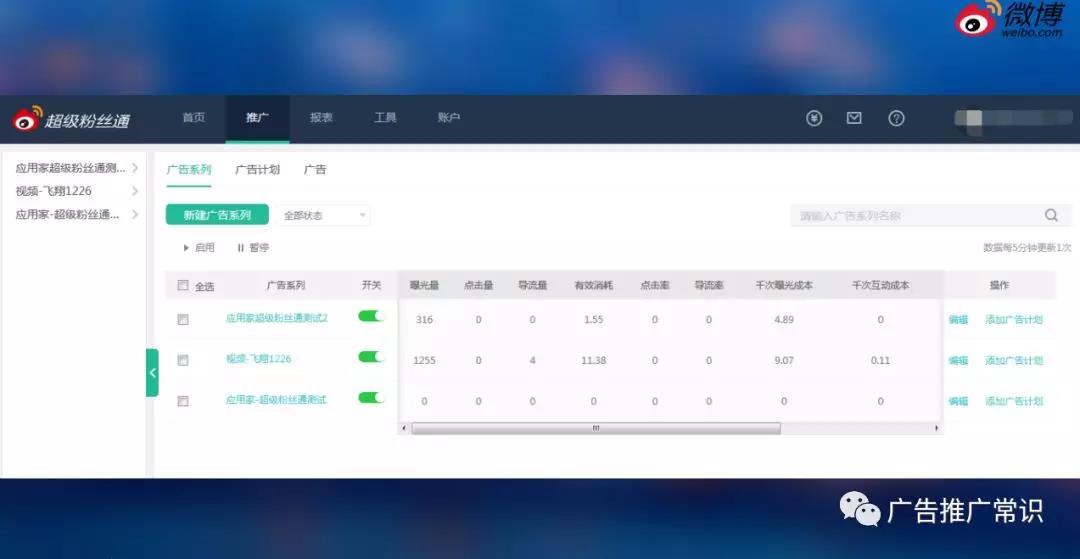 微博廣告投放