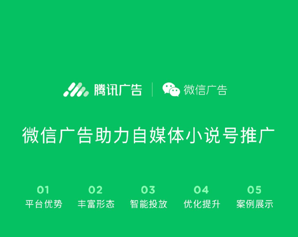 微信廣告助力自媒體小說