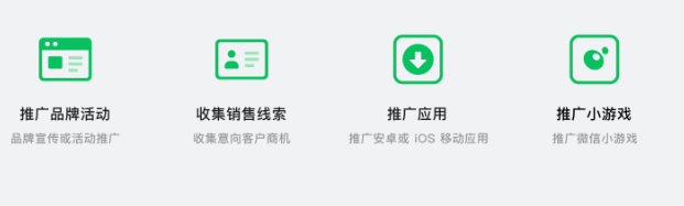 專屬商業化產品，提升創作者接單能力。為互選平臺的視頻號創作者提供專屬組件能力，滿足收集銷售線索、推廣應用、推廣小游戲、推廣品牌活動等主流廣告營銷訴求。
