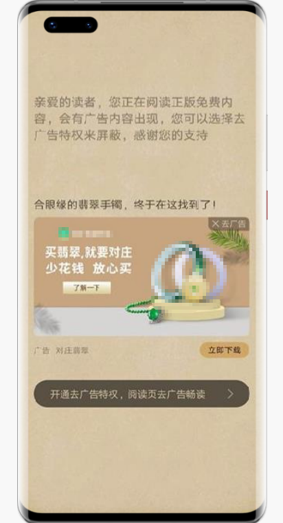 閱讀章節頁廣告資源介紹
