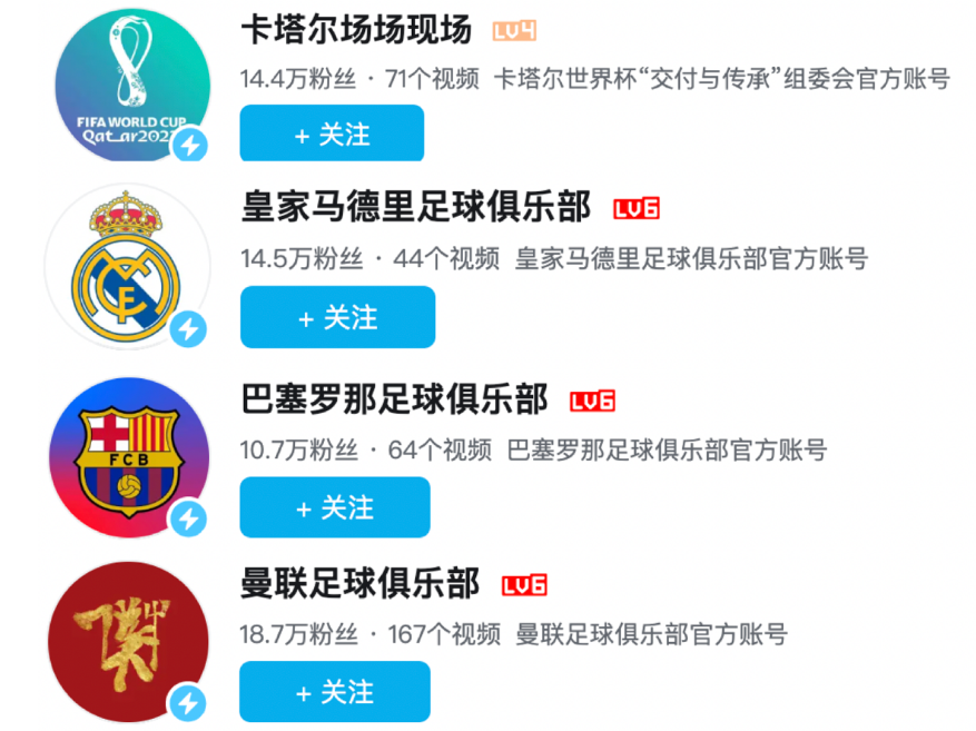 卡塔爾世界杯組委會(huì)官方、13家豪門俱樂部已入駐B站。一系列來自官方的動(dòng)作，也進(jìn)一步推高了站內(nèi)的觀賽氣氛。