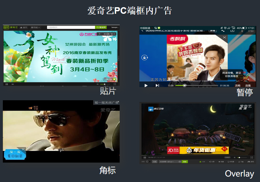 愛奇藝PC端框內(nèi)廣告展現(xiàn)樣式