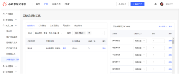 路徑二：關鍵詞規劃工具內