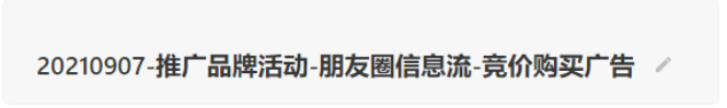 命名投放計劃