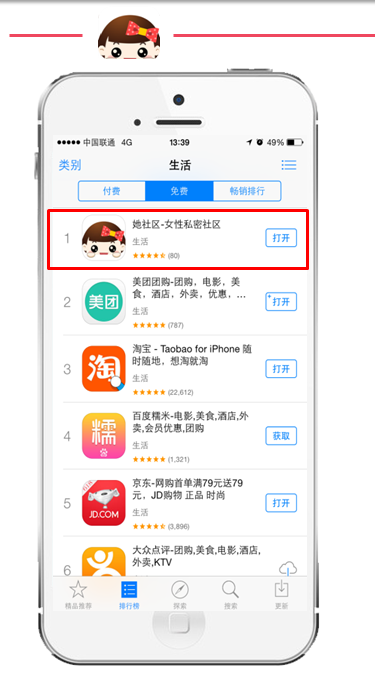 她社區(qū)廣告樣式