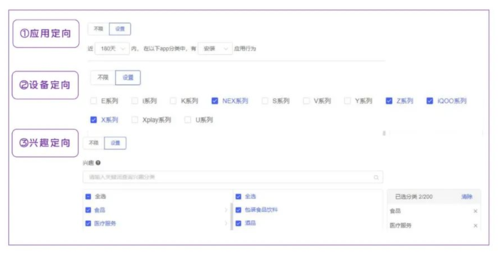 定向標簽、定向包、意圖詞報表功能，助力vivo廣告精確投放！