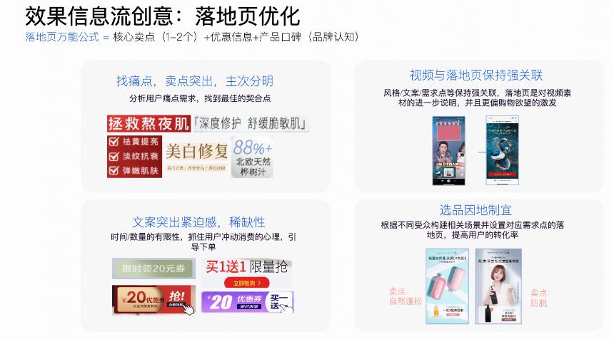 快手效果信息流廣告創意:落地頁優化
