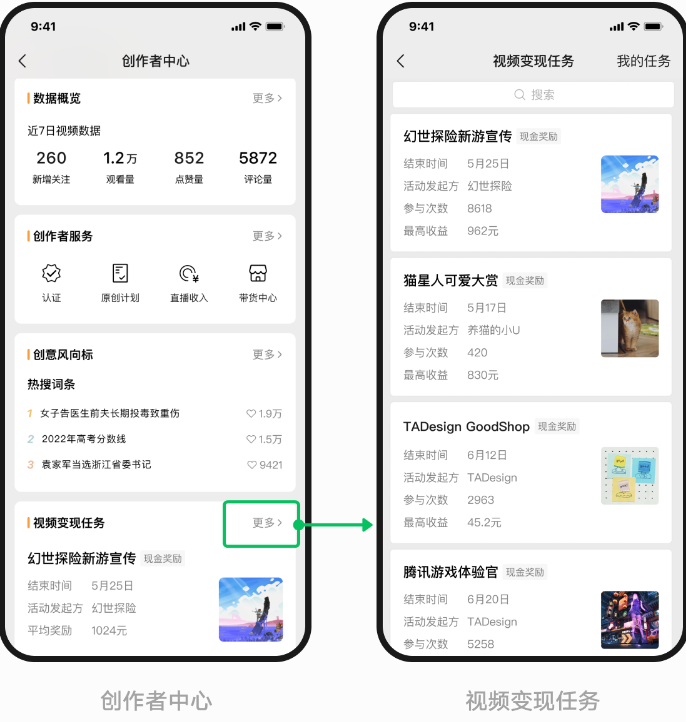登錄視頻號 “創作者中心 - 視頻變現任務” ，創作者即可選擇感興趣的變現任務參加。