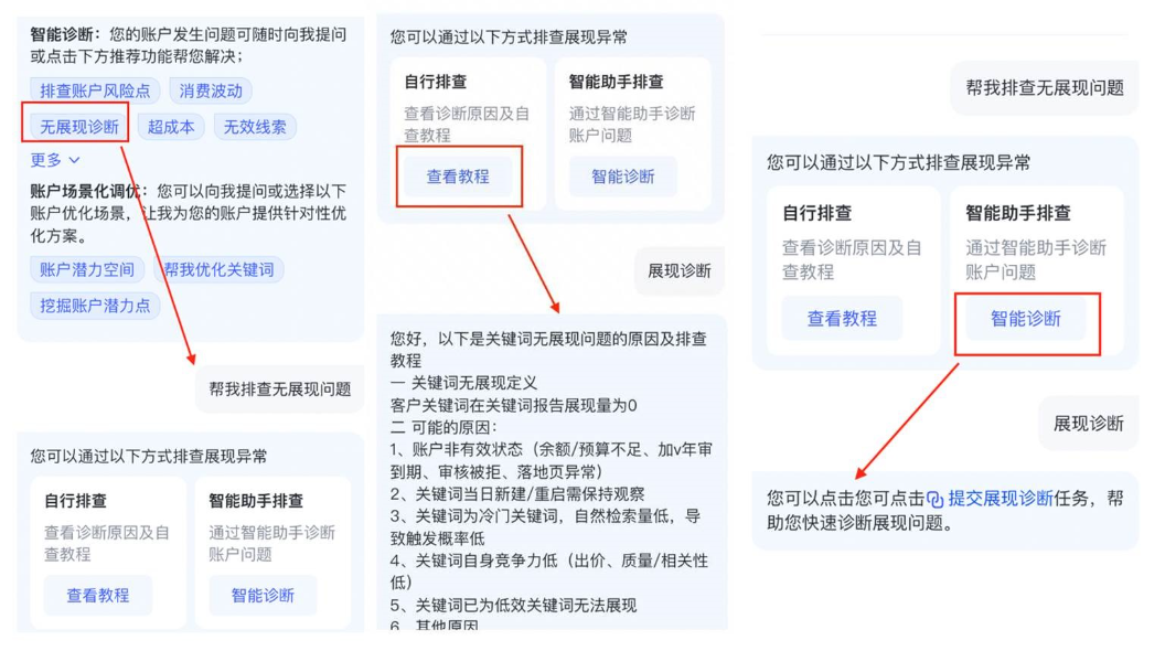 無展現診斷