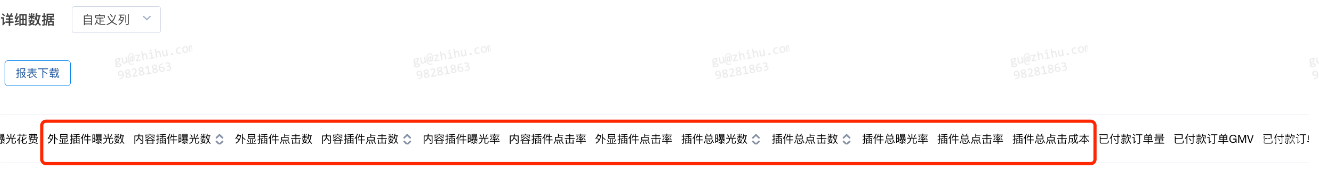 詳細數(shù)據(jù)列表