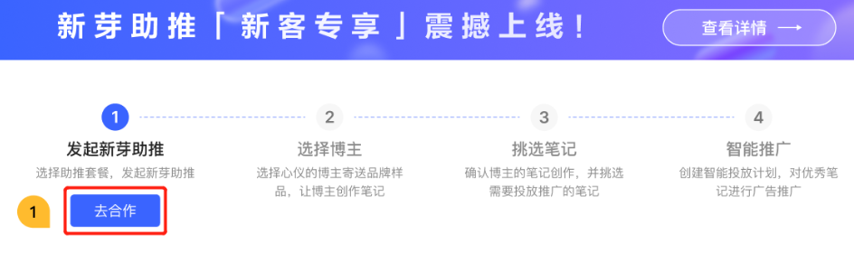 小紅書廣告新芽助推合作