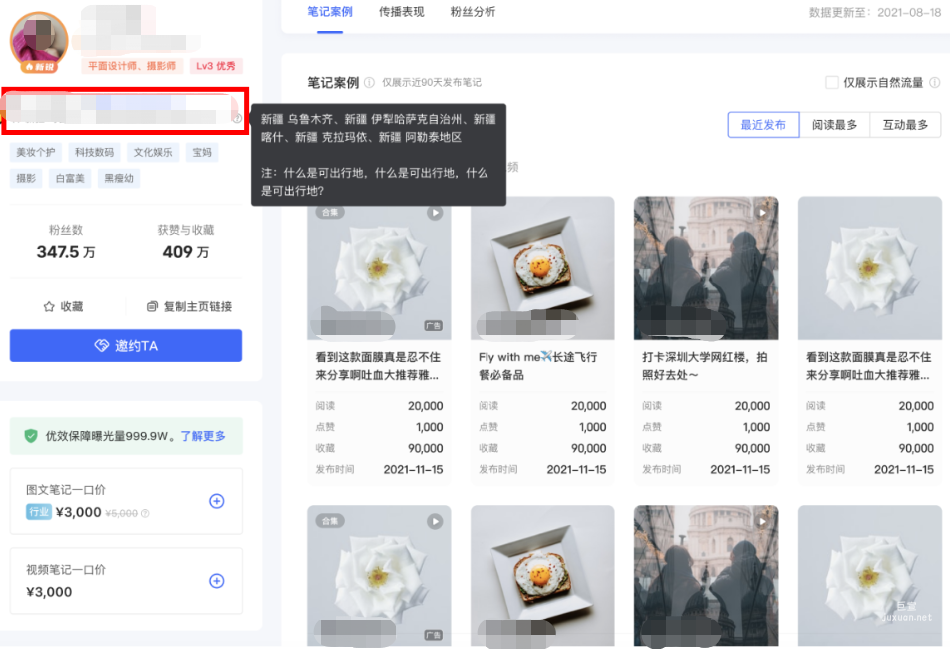 小紅書廣告筆記案例