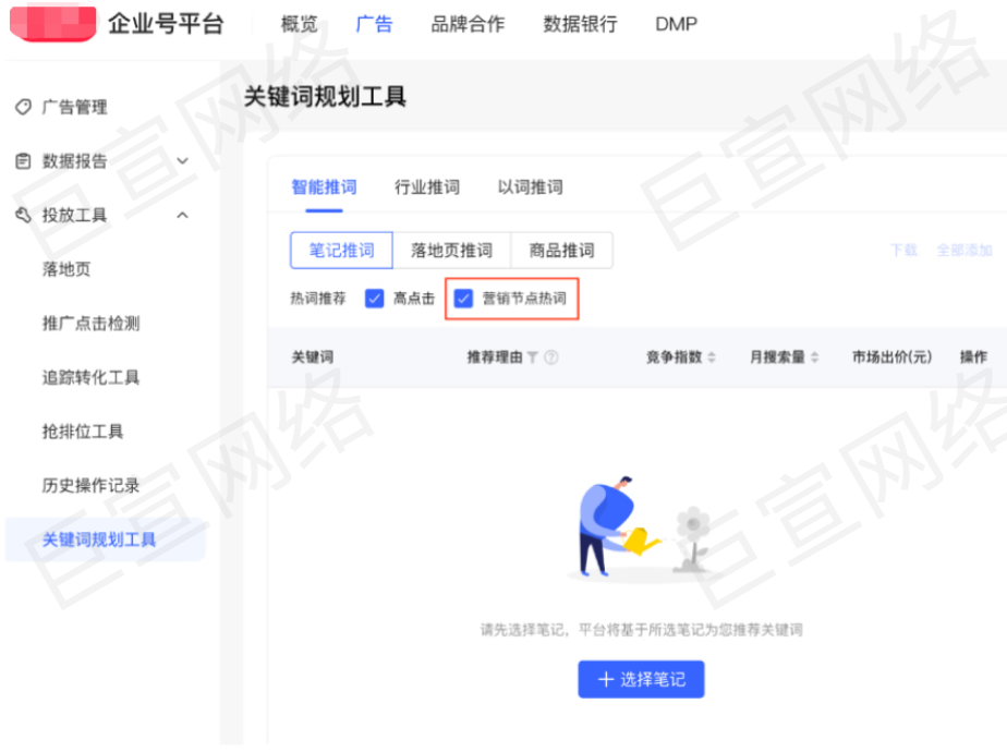 小紅書廣告營銷節(jié)點熱詞上新，小紅書廣告關(guān)鍵詞詞包搜索規(guī)劃