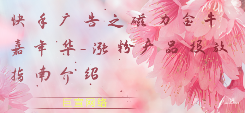 快手廣告之磁力金牛嘉年華-漲粉產品投放指南介紹