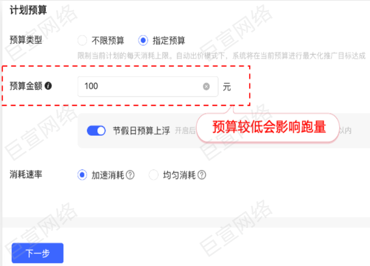 ③設置計劃預算、消耗速率