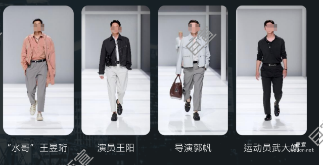 小米廣告大屏配合愛(ài)馬仕男性秀場(chǎng)