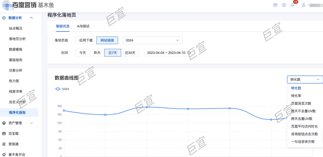 百度廣告基木魚數(shù)據(jù)查看